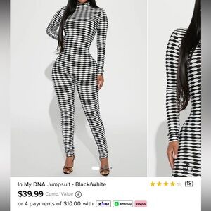 In my DNA jumpsuit from fashion nova